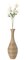 38-inch Tall Artificial Rattan Floor Vase in Elegant Beige - Statement Piece for Living Room Decor, Entryway, or Hallway - Versatile Home Accent for Dried or Silk Floral Arrangements